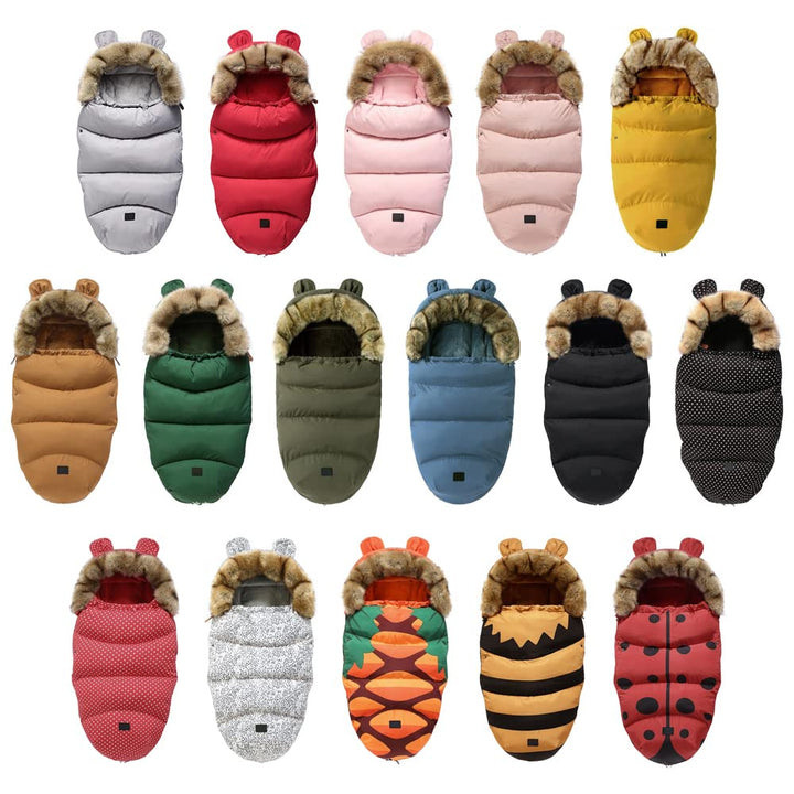 Kinderwagen Fusssack Universal Winter Warm Baby Schlafsack Outdoor Wasserdicht und Winddicht, Geeign