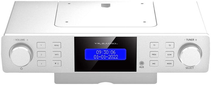 VR-Radio Digitalradio: Unterbau-Küchenradio DAB+/UKW, RDS, Wecker, Timer, LCD-Display, AUX (Unterbau