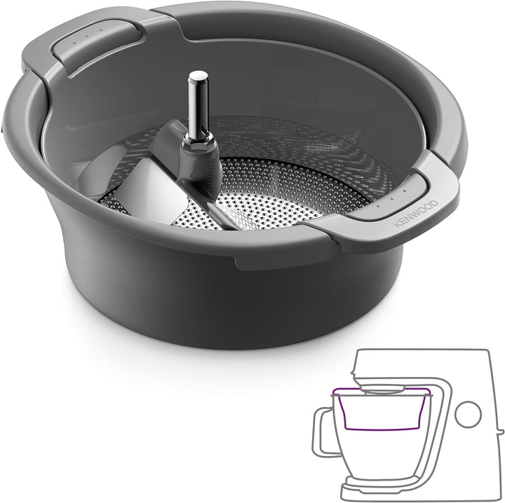 Kenwood Sieb und Passieraufsatz KAT20.000GY, Zubehör für Kenwood Küchenmaschinen, zum Passieren von