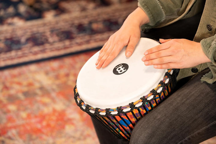 Meinl Percussion 25cm Rope Tuned Travel Series Djembe Trommel - mit Ziegenfell - Musikinstrument für