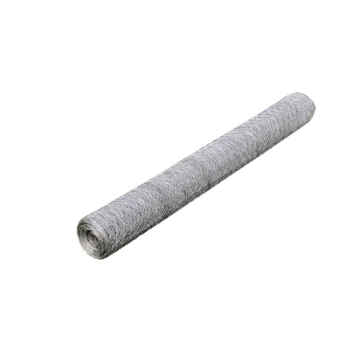 vidaXL Maschendraht Verzinkter Stahl 25x0,5 m Silbern, Drahtzaun, Maschendrahtzaun, Maschendraht Rol