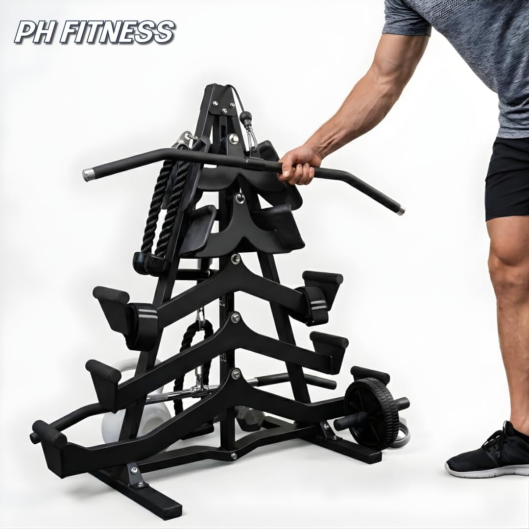 PH Fitness Multi Grip Kabel Zubehör Set – 5 & 7 Stück Kabelanschlüsse mit optionalem A-Frame Rack –