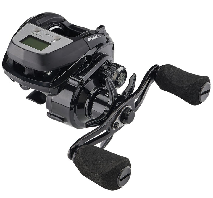 Abu Garcia Max DLC Low Profile Baitcastrollen, Schwarz