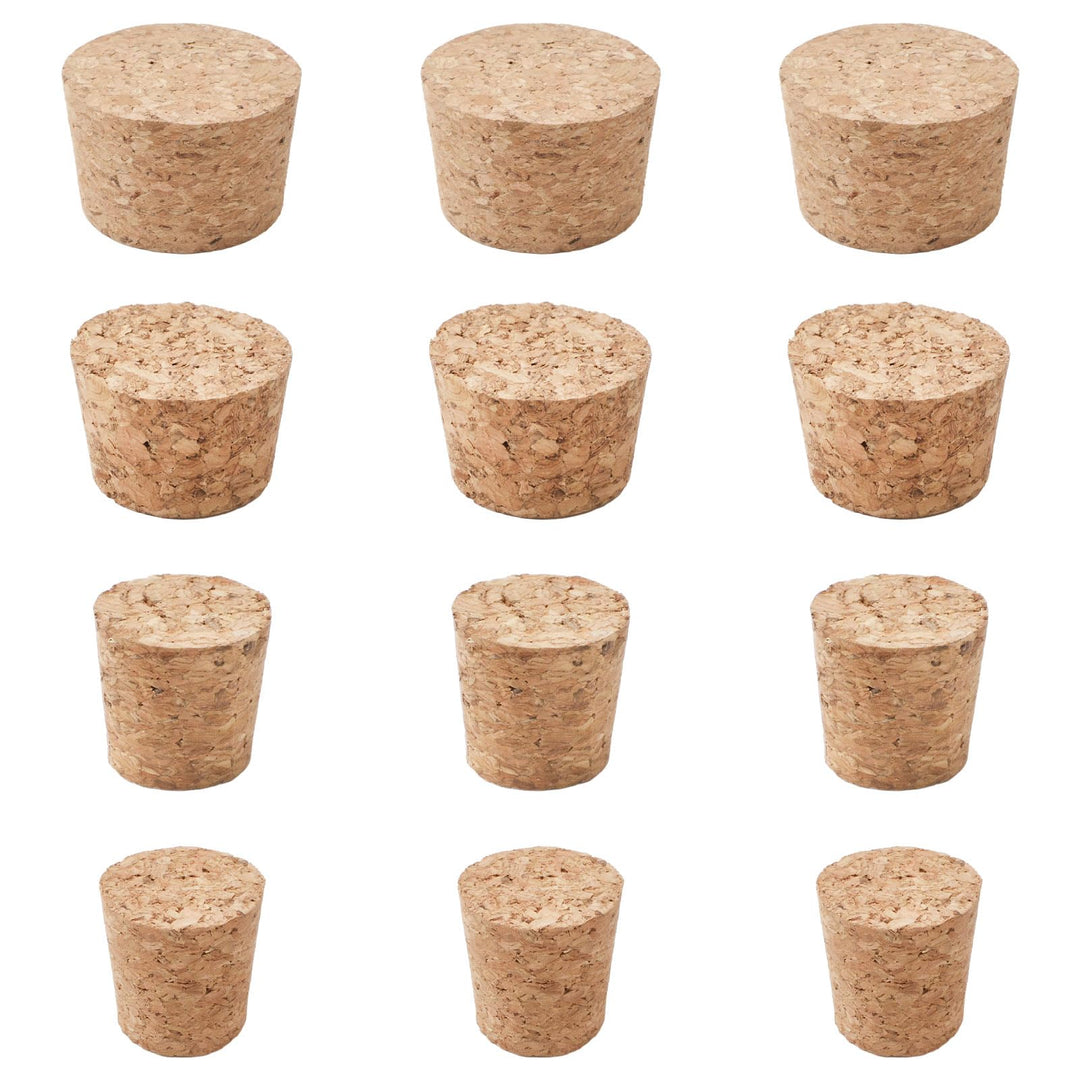 INCREWAY Konische Weinflaschenverschlüsse, gemischte Grösse mit Korkkugel, natürliche Weichholzstopf