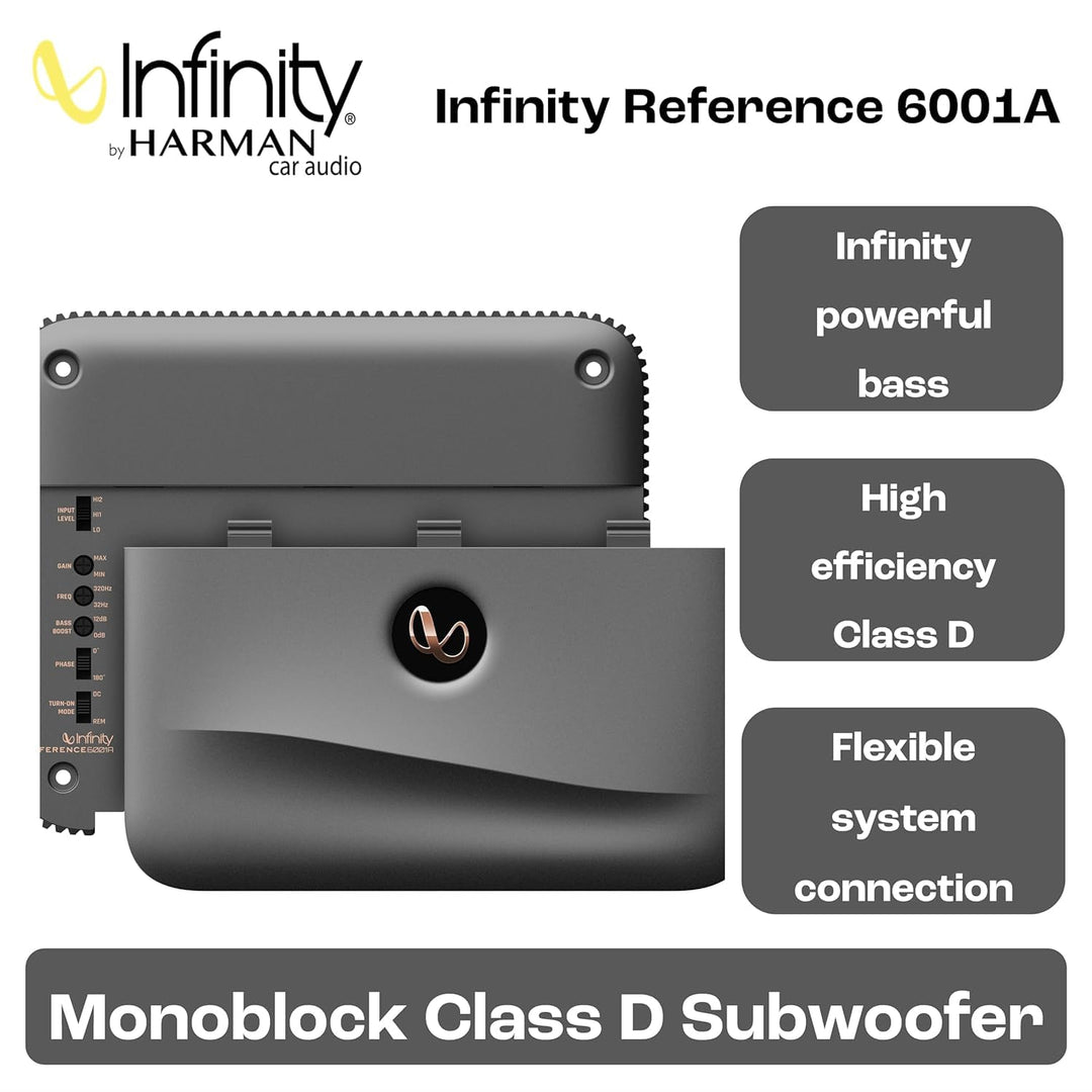 Infinity Referenz 6001A || Hochleistungs-Auto-Subwoofer-Verstärker || Neues Modell 2022 1 600 watts