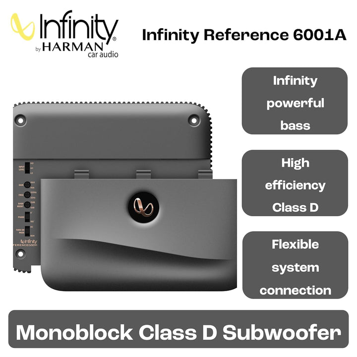 Infinity Referenz 6001A || Hochleistungs-Auto-Subwoofer-Verstärker || Neues Modell 2022 1 600 watts
