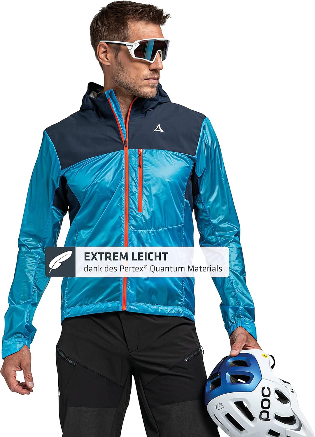 Schöffel Herren Hybrid Jkt Flow Trail M, extrem leichte MTB Jacke, winddichte, atmungsaktive Fahrrad