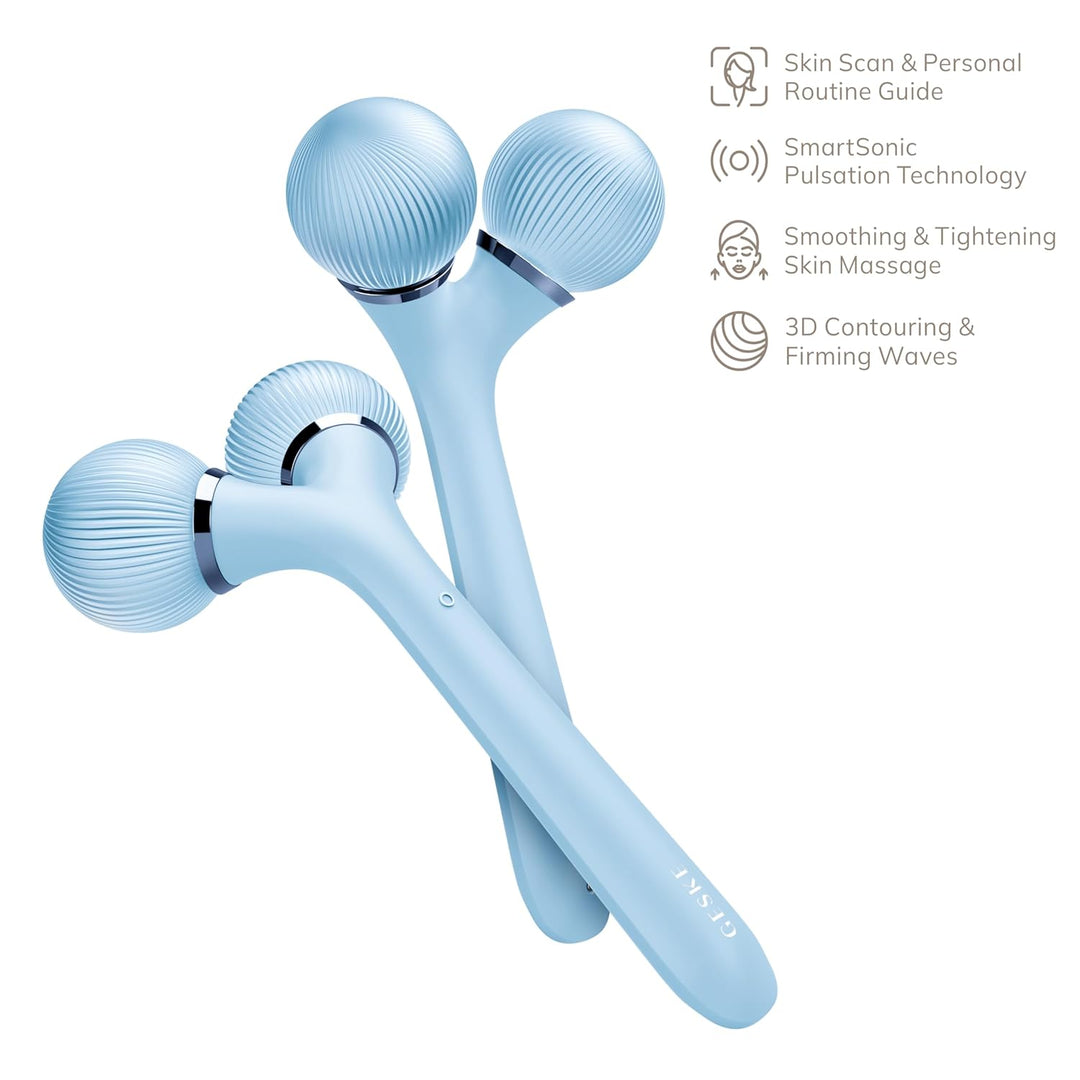 GESKE | SmartAppGuided™ Sonic Facial &amp; Body Roller | 4 in 1 | Dermaroller | Gerät für Gesicht und Kö