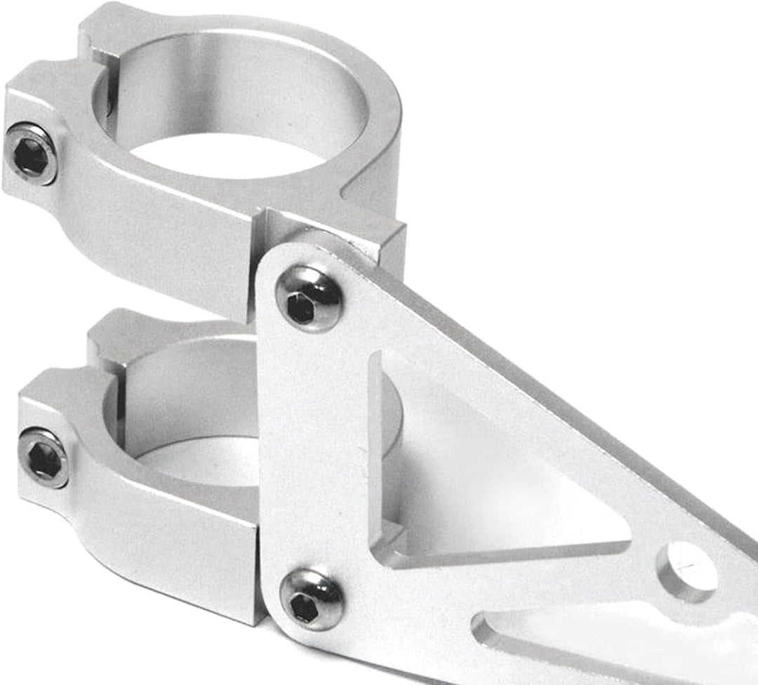 Alchemy Parts Motorrad Scheinwerfer-Halter - 44-45mm - Gabel montiert - CNC alu gebürstet - hochwert