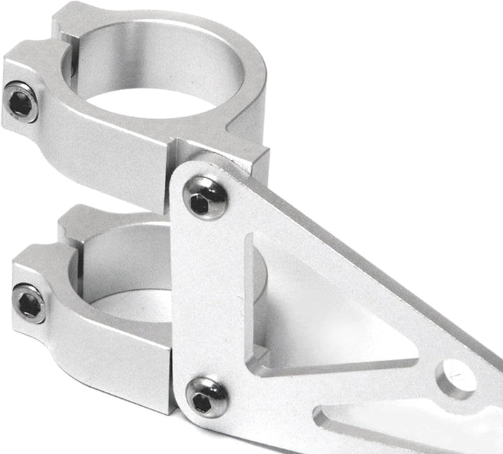 Alchemy Parts Motorrad Scheinwerfer-Halter - 44-45mm - Gabel montiert - CNC alu gebürstet - hochwert