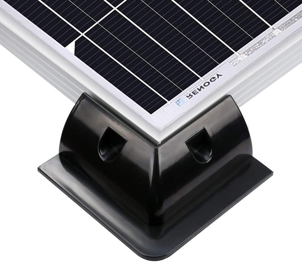 Baotkere Solar Panel ABS Montagehalterung, 7 Stcs Bohrer Eckschutzkit mit Kabeleingangsdrüse, Verwen