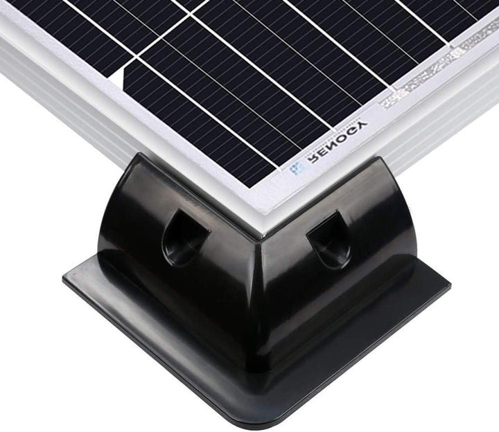 Baotkere Solar Panel ABS Montagehalterung, 7 Stcs Bohrer Eckschutzkit mit Kabeleingangsdrüse, Verwen