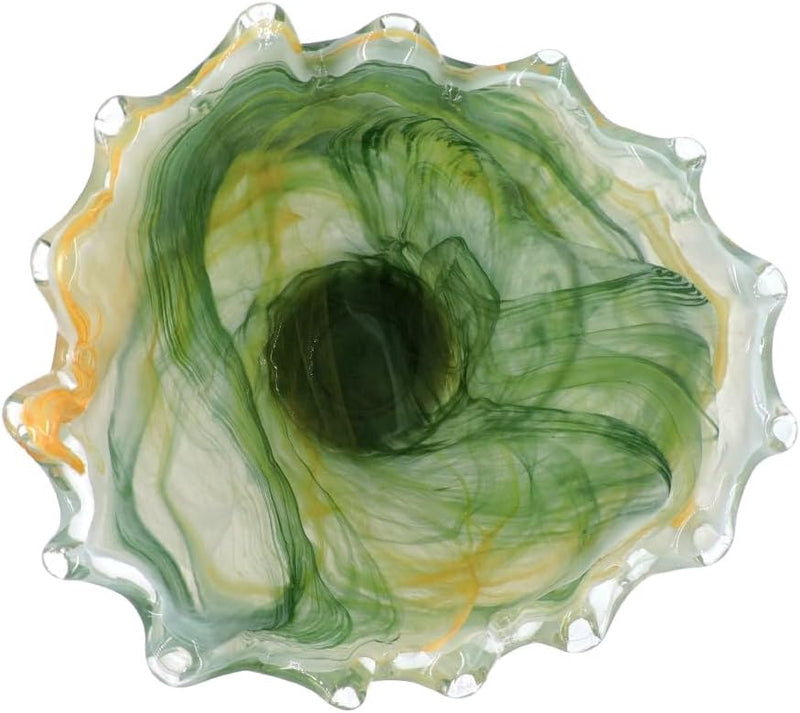 Grün Murano Glas Vase Milord Made in Italy