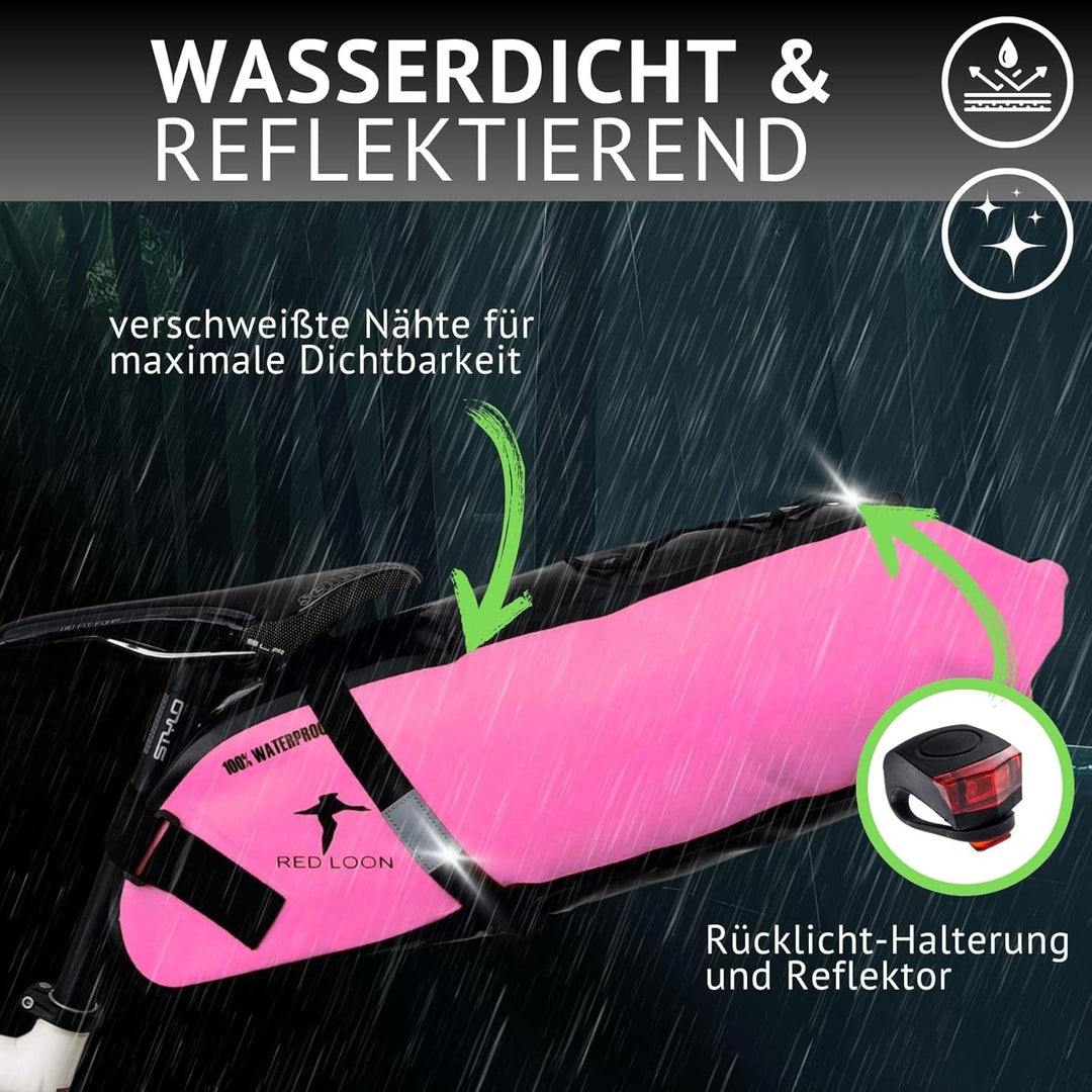Red Loon Fahrrad Satteltasche Fahrradsitz Tasche Backloader Bike Packing - 15Ltr - wasserdicht reiss