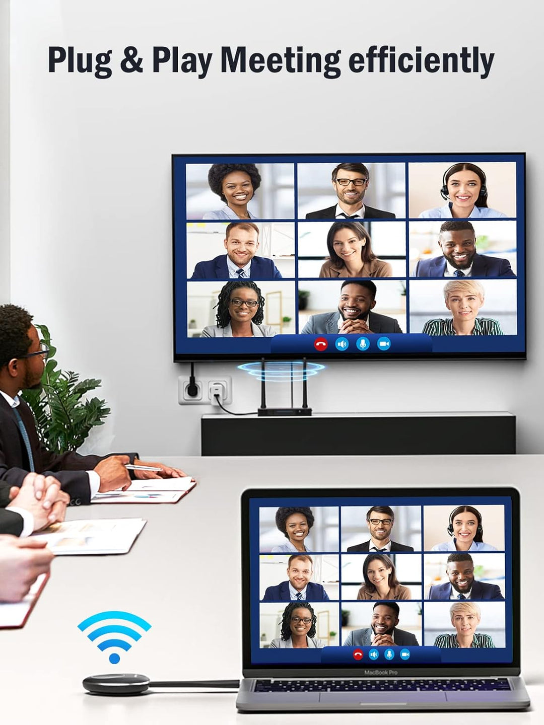 Wireless HDMI Transmitter and Receiver,Lemorele 5G HDMI Drahtlos Ubertragen,164FT/50M HDMI Funkübert