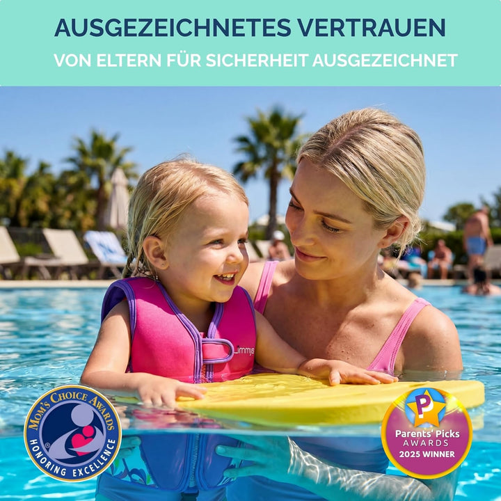 Limmys Premium Schwimmweste für Kinder – Moderne Schwimmhilfe für Jungen, Mädchen und Kleinkinder –
