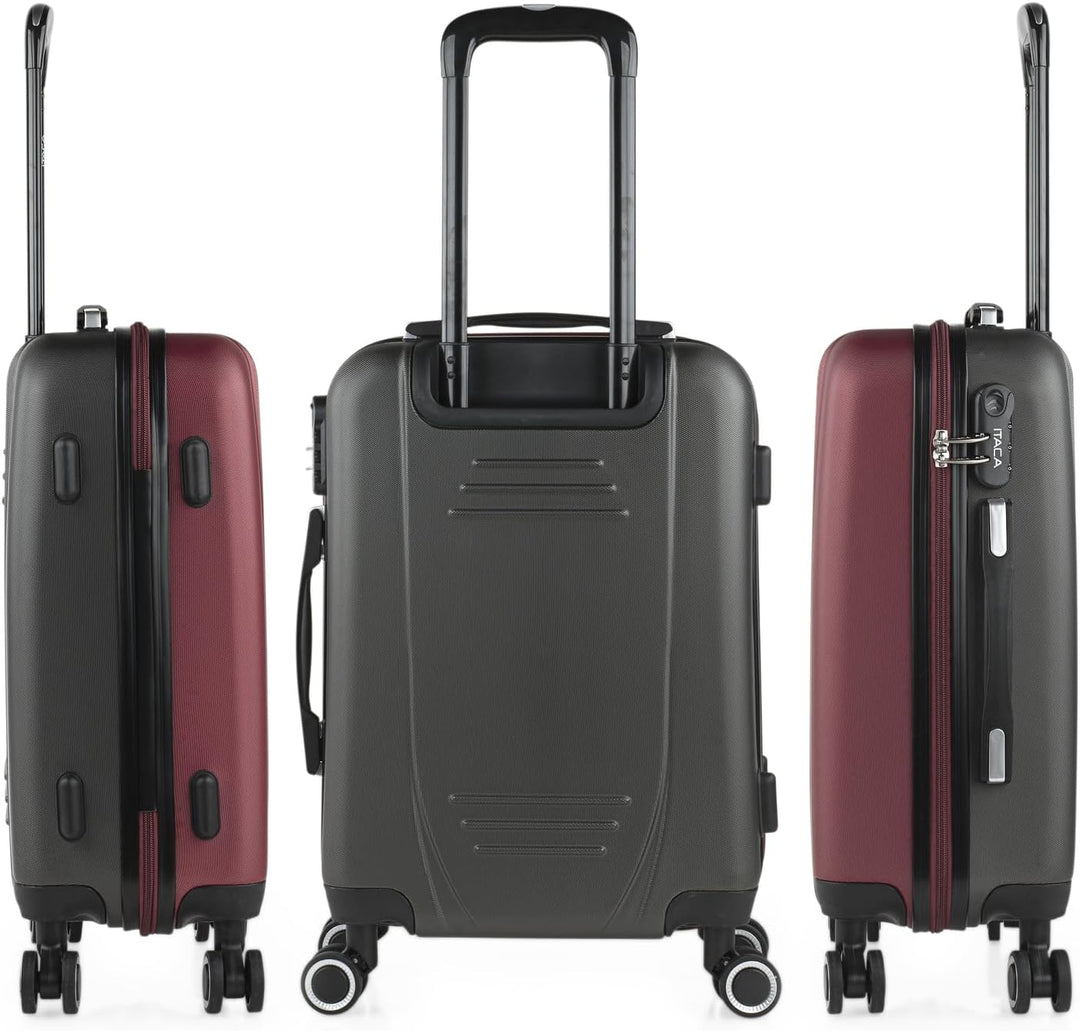 ITACA - Trolley Handgepäck Cabin Trolley Koffer Reisekoffer Hartschalenkoffer mit Zahlenschloss - Ka
