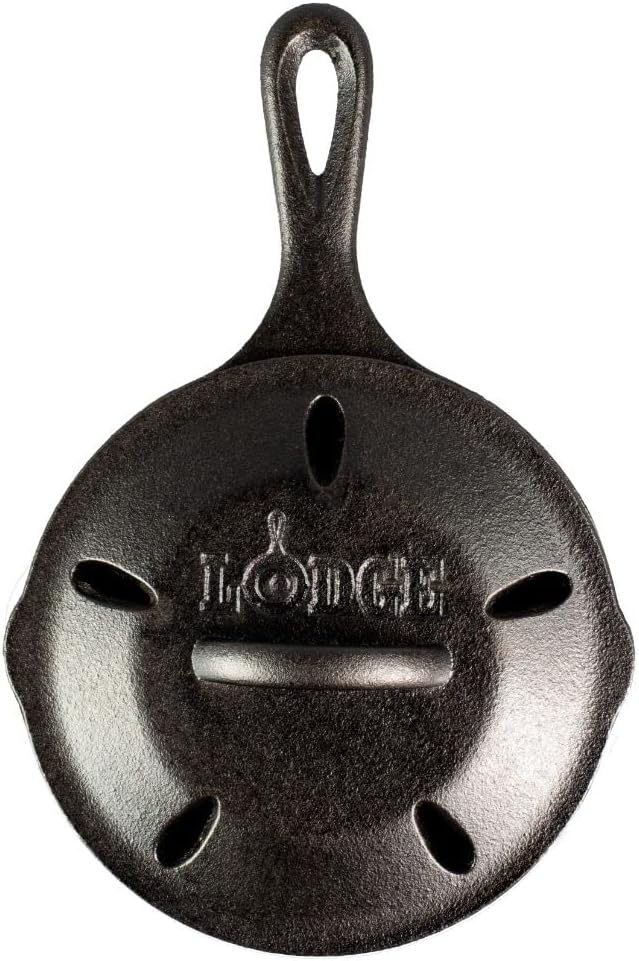 Lodge L3SMSK Räucherpfanne, Gusseisen, 16,5 cm, Schwarz