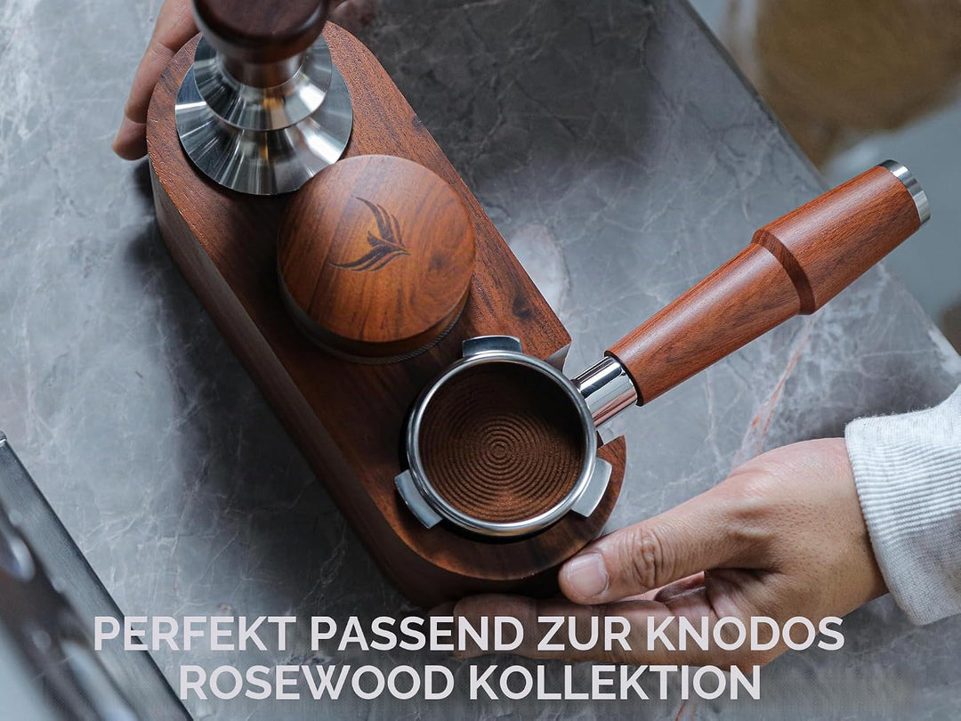 54mm Espresso Distributor kompatibel mit Sage Barista Express/Pro/Touch, Bambino – Rosenholzgriff Ka