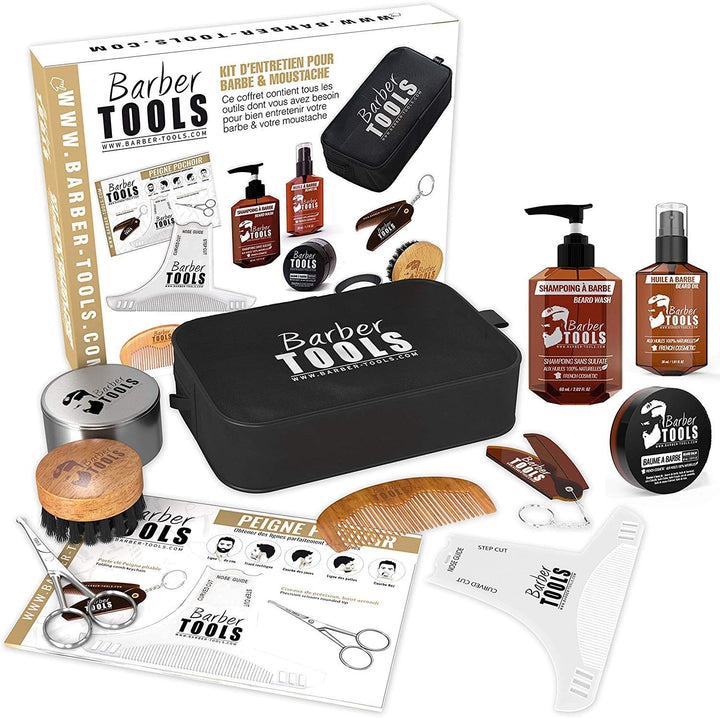 ✮ BARBER TOOLS ✮ Kit/Bartpflege set/Bart-set/Bart und Rasur | Kosmetik Made in French