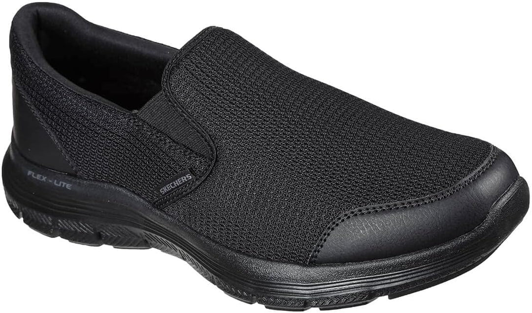 Skechers Herren Flex Advantage 4.0 Tuscan Sneaker 39 EU Black Textile Trim, 39 EU Black Textile Trim