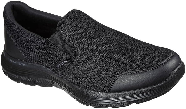 Skechers Herren Flex Advantage 4.0 Tuscan Sneaker 39 EU Black Textile Trim, 39 EU Black Textile Trim