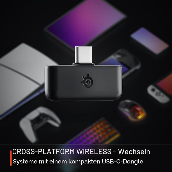 SteelSeries Arctis Nova 5 Wireless Multi-System Gaming Headset — Neodym-Magnettreiber — 100+ Audio-V