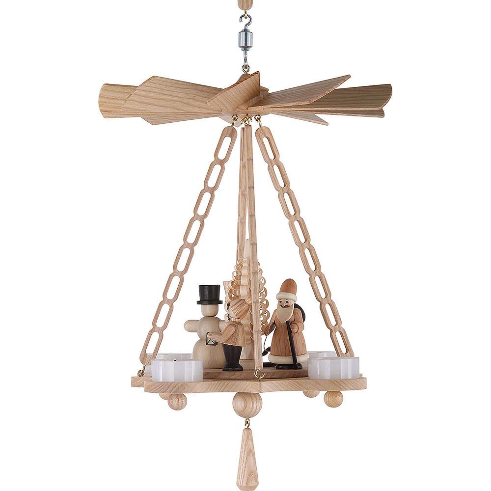 Volkskunstwerkstatt Unger Deckenpyramide - Hängepyramide mit Weihnachtsmotiv - Original Erzgebirge®