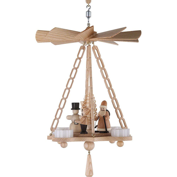 Volkskunstwerkstatt Unger Deckenpyramide - Hängepyramide mit Weihnachtsmotiv - Original Erzgebirge®