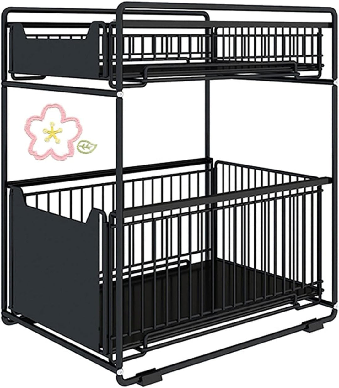 2 Tier Organizer mit Speicher Unter Waschbecken Schiebeschrank Korb herausziehen Snack Organizer Küc