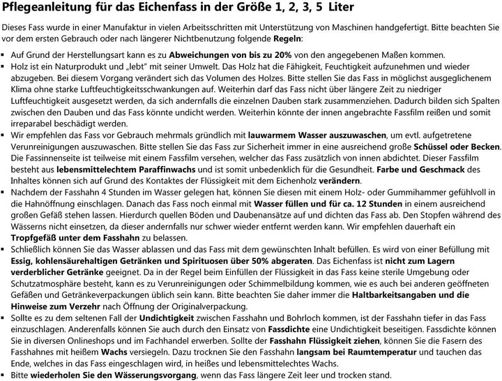 polar-effekt 1 Liter Holzfass, Whiskyfass, Weinfass Personalisiert mit Gravur - Geschenkidee zum Geb