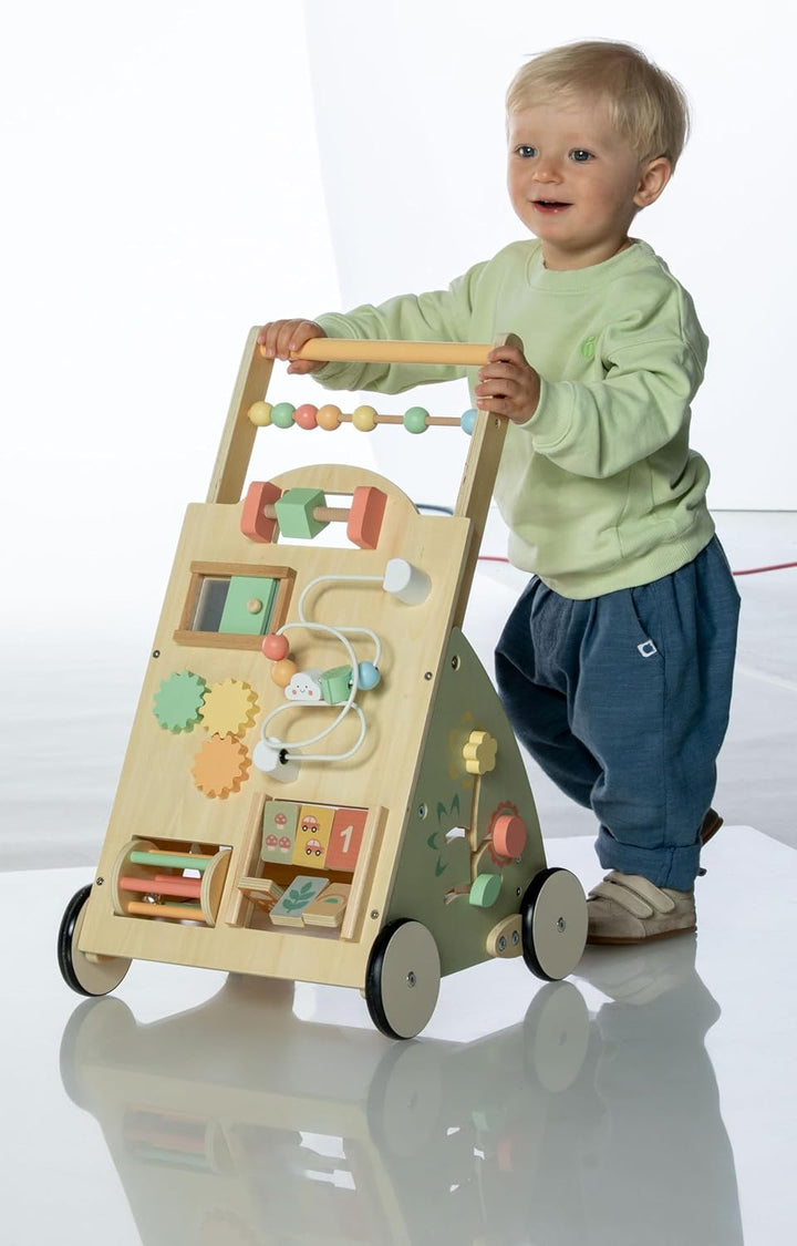 Holz Lauflernwagen Lauflerner mit Motorik Spieltisch Motorikschleife uvm