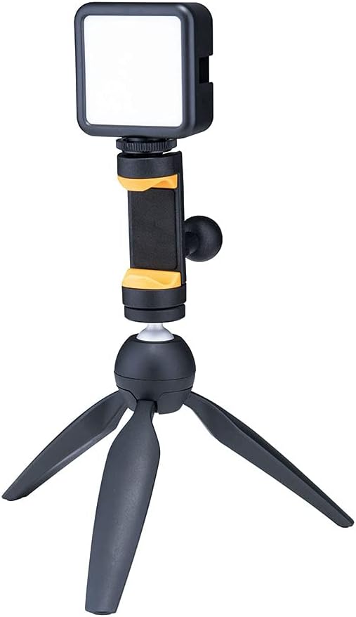 Hercules Smartphonehalter, Cold-Shoe-Adapter für Licht, Gewinde für Kamera