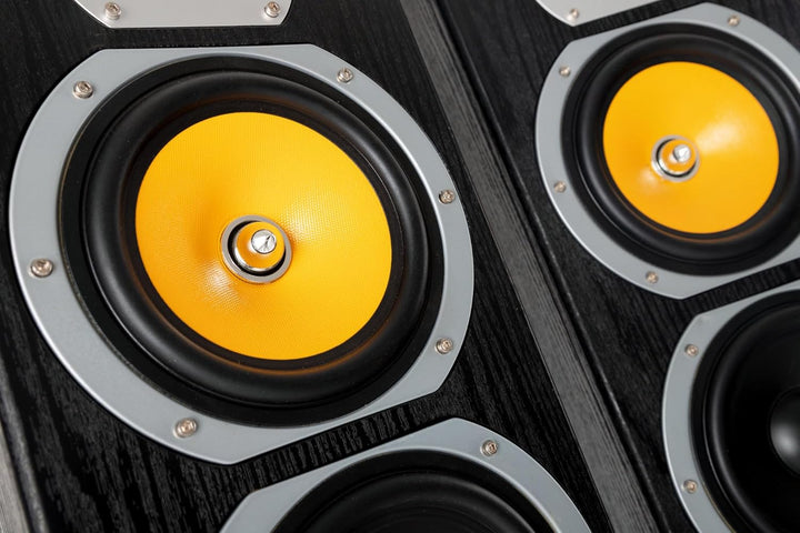 Bennett & Ross Exosphere 4-Wege HiFi Standlautsprecher Paar (200W RMS, 6,5" Subwoofer, 6,5" Tieftöne
