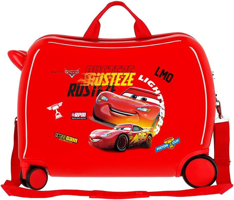 Disney Cars Rusteze Lightyear Kabinentrolley, Rot, 50 x 38 x 20 cm, Hartplastik, seitlicher Kombinat