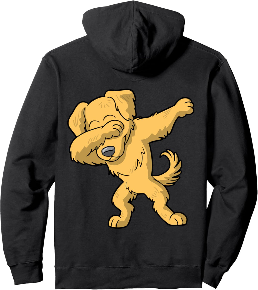 Dabbing Golden Retriever Hund Haustier Besitzer Humor Männer Frauen Pullover Hoodie