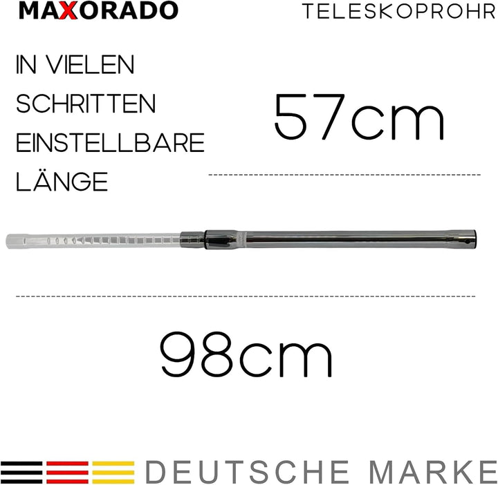 35mm Teleskoprohr Staubsauger Rohr für Lidl Parkside Masko TC-VC TE-VC Nass- und Trockensauger Staub