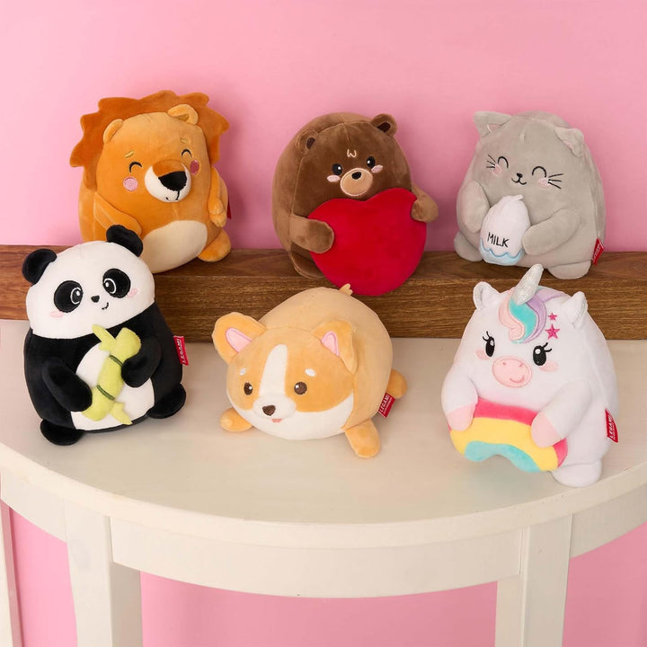 Legami - Super Soft Plush Plüsch, Hen Thema, Mini Grösse, mit personalisierbarer ID Karte, Steht all