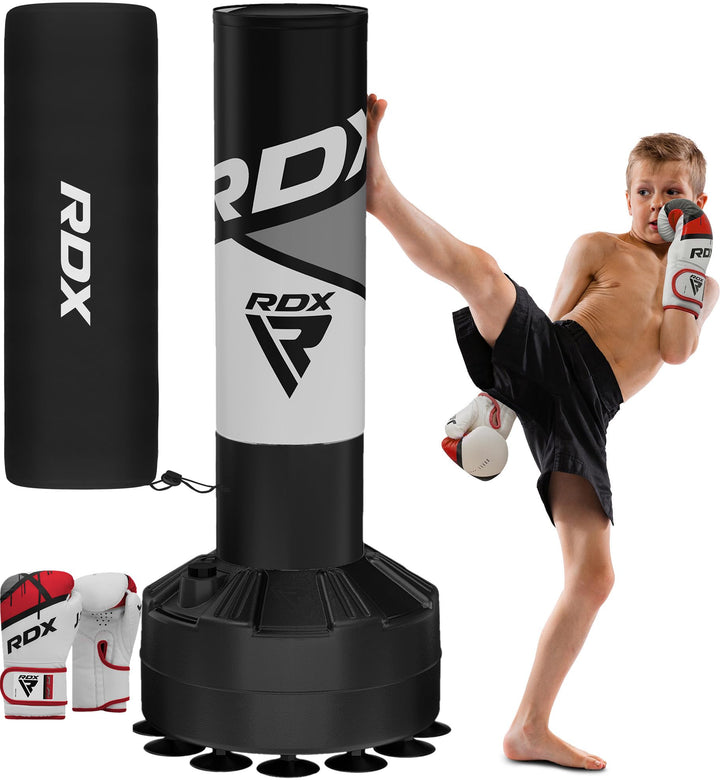 RDX Kinder Freistehender Boxsack 4ft Junior Standboxsäcke Trainingshandschuhe, MMA, Kickboxen,Boxen,