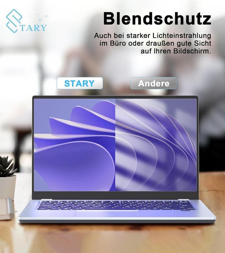 STARY 360° Blickschutzfolie Laptop 13,3 Zoll 16:9,Sichtschutzfolie 4-Wege 360° 13.3 inch (16:9), 360