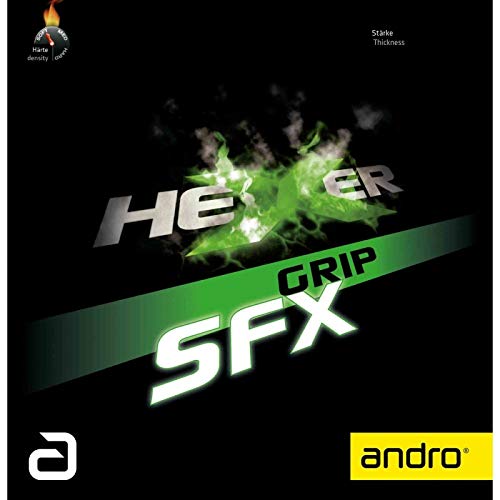 ANDRO Belag Hexer Grip SFX Farbe 1,9 mm, rot, Grösse 1,9 mm, rot