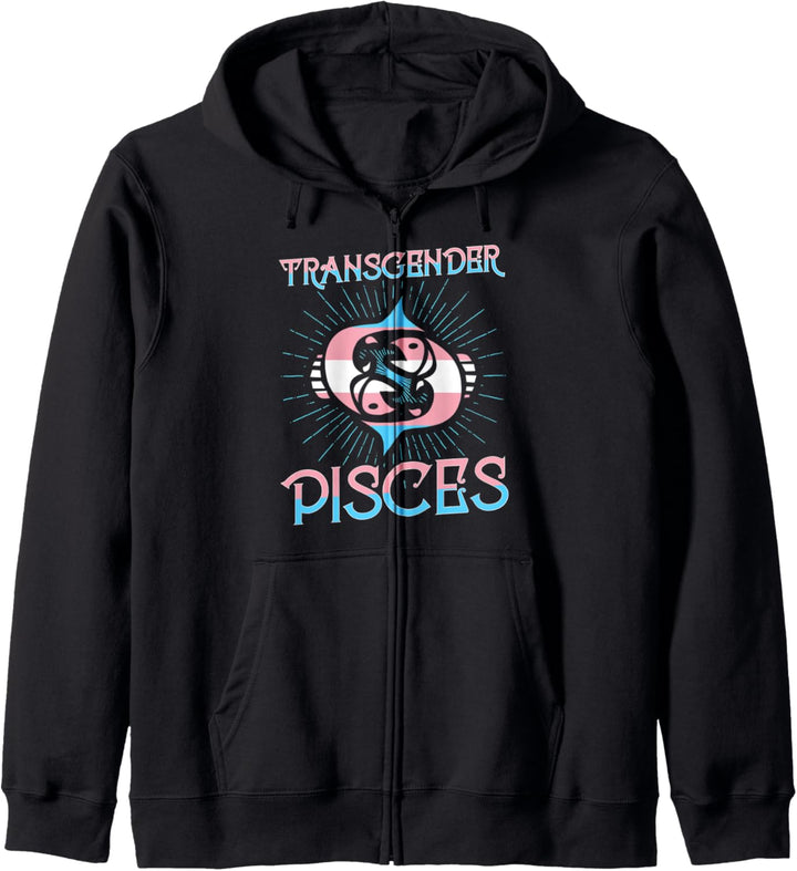Sternzeichen Transgender Fische Trans Horoskop LGBTQ Pride Kapuzenjacke