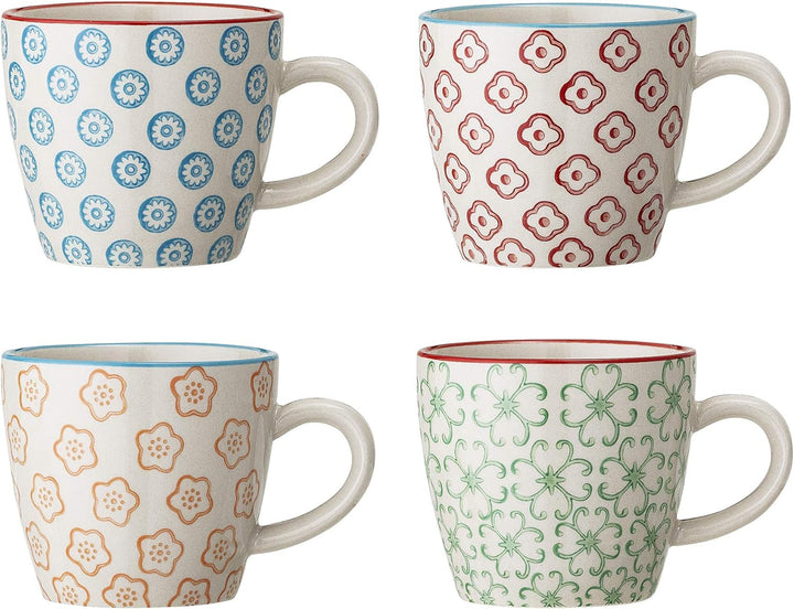 Bloomingville kleine Tassen Emma Retro Tassen ideal für einen doppelten Espresso oder einen kleinen