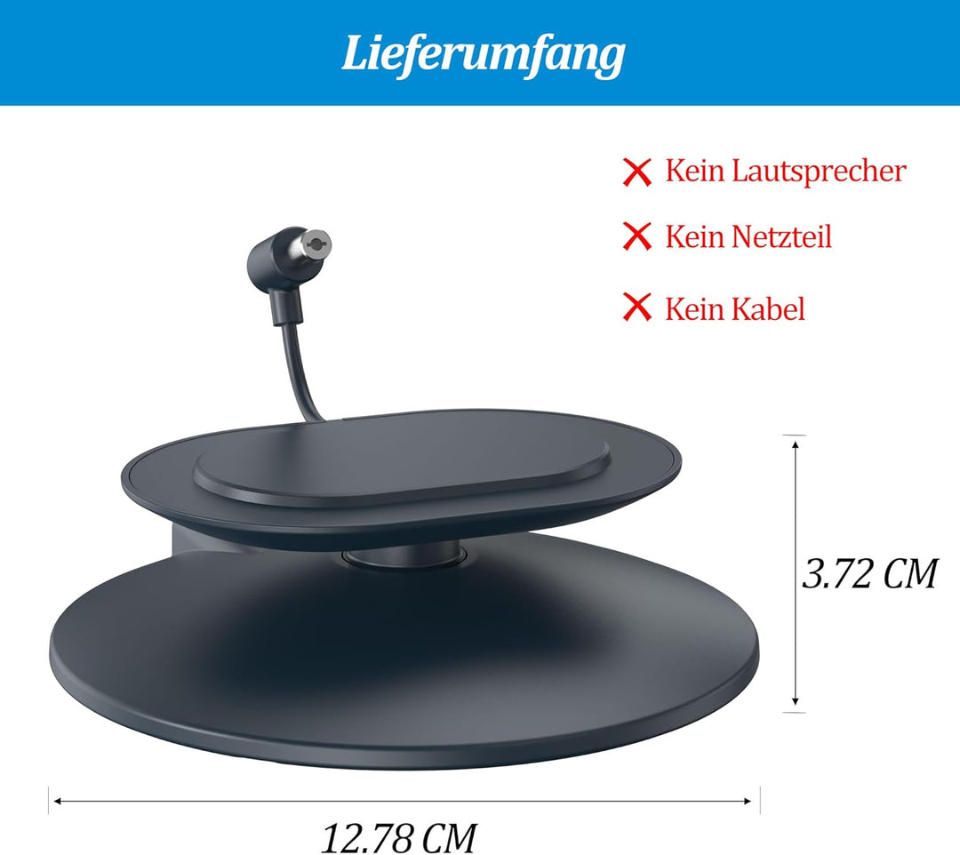 PlusAcc Ständer für Show 11/8 & iPhone mit 2 USB-C/A-Ladeanschluss - 270° Drehung Verstellbare Lades
