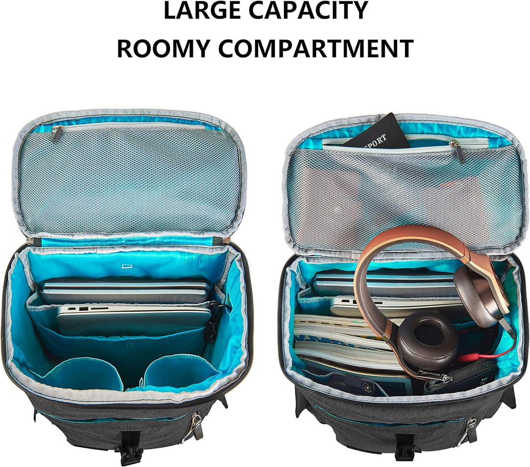 KROSER Laptop Rucksack 17,3 Zoll Damen Herren Schultasche Tagesrucksack Wasserabweisend Grosse Gepäc