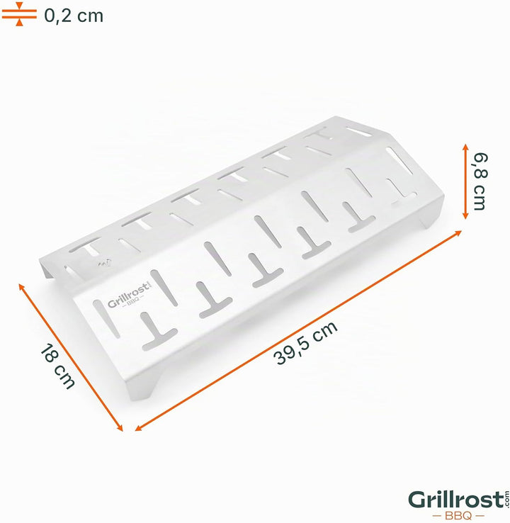 Grillrost.com Das Original Aromaschiene passend für Otto Wilde G32 - Gleichmässigere Wärmeverteilung