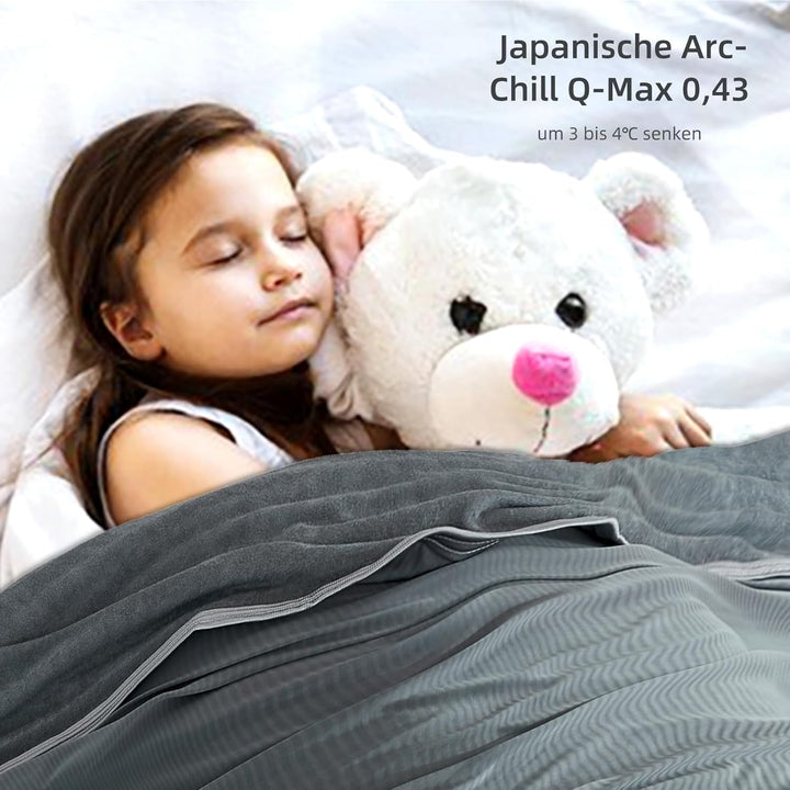 WONGS BEDDING Kühldecke Sommerdecke 2 in 1 doppelseitig mit Japanische Arc-Chill Q-Max 0,43 selbstkü