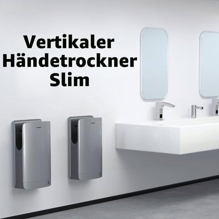 anydry 2065 Doppelseitiger Händetrockner HEPA Filter Effizient ABS Silber, Silber
