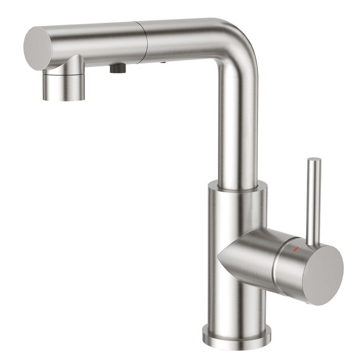 CREA Wasserhahn Küche mit 3 Funktionen Brause,360° Drehbar Hochdruck Einhebelmischer Mischbatterie S