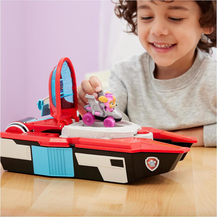 Paw Patrol: Der Mighty Kinofilm, Pup Squad Mini Marine Hauptquartier Spielset mit Skye Spielzeugauto